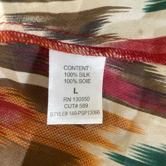 Anthropologie Silk Dress LARGE - Picture 6 of 9